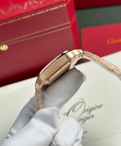 Cartier Santos Replica 11 Watch Womens Dial White BV Factory 35 (2)