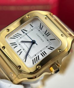Cartier Santos Replica 11 Watches Womens Dial White BV Factory 35 (2)