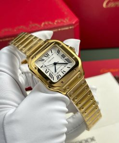 Cartier Santos Replica 11 Watches Womens Dial White BV Factory 35 (2)