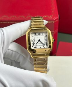 Cartier Santos Replica 11 Watches Womens Dial White BV Factory 35 (2)