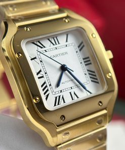 Cartier Santos Replica 11 Watches Womens Dial White BV Factory 35 (2)