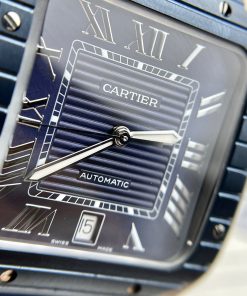 Cartier Santos Replica Watches Blue Rubber Strap BV Factory (9)