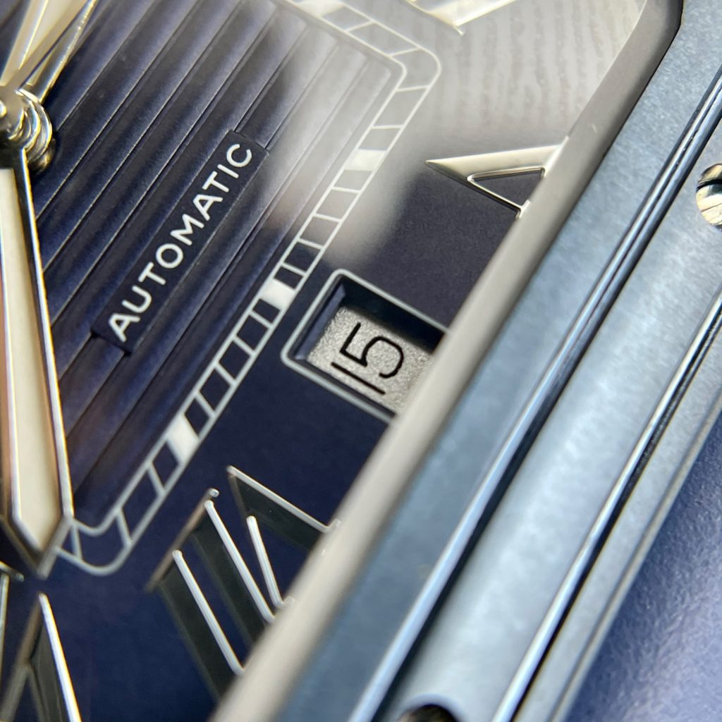 Cartier Santos Replica Watches Blue Rubber Strap BV Factory (9)