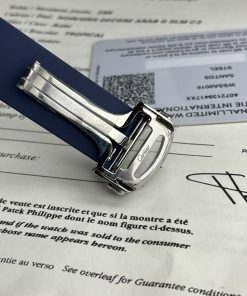 Cartier Santos Replica Watches Blue Rubber Strap BV Factory (9)