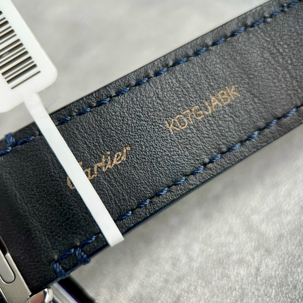 Cartier Santos Replica Watches Custom Diamonds Moissanite Blue (10)