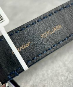 Cartier Santos Replica Watches Custom Diamonds Moissanite Blue (10)