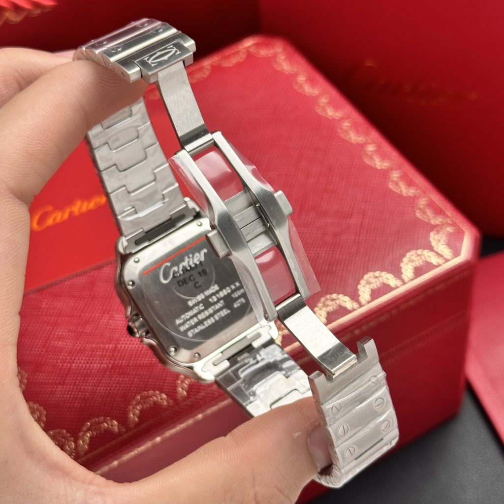 Cartier Santos WSSA0010 Best Replica Watches White Dial BV Factory 35mm (6)