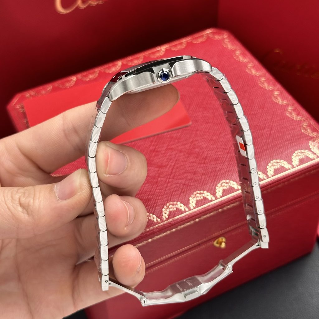 Cartier Santos WSSA0010 Best Replica Watches White Dial BV Factory 35mm (6)