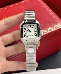 Cartier Santos WSSA0010 Best Replica Watches White Dial BV Factory 35mm (6)
