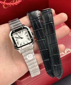 Cartier Santos WSSA0010 Best Replica Watches White Dial BV Factory 35mm (6)