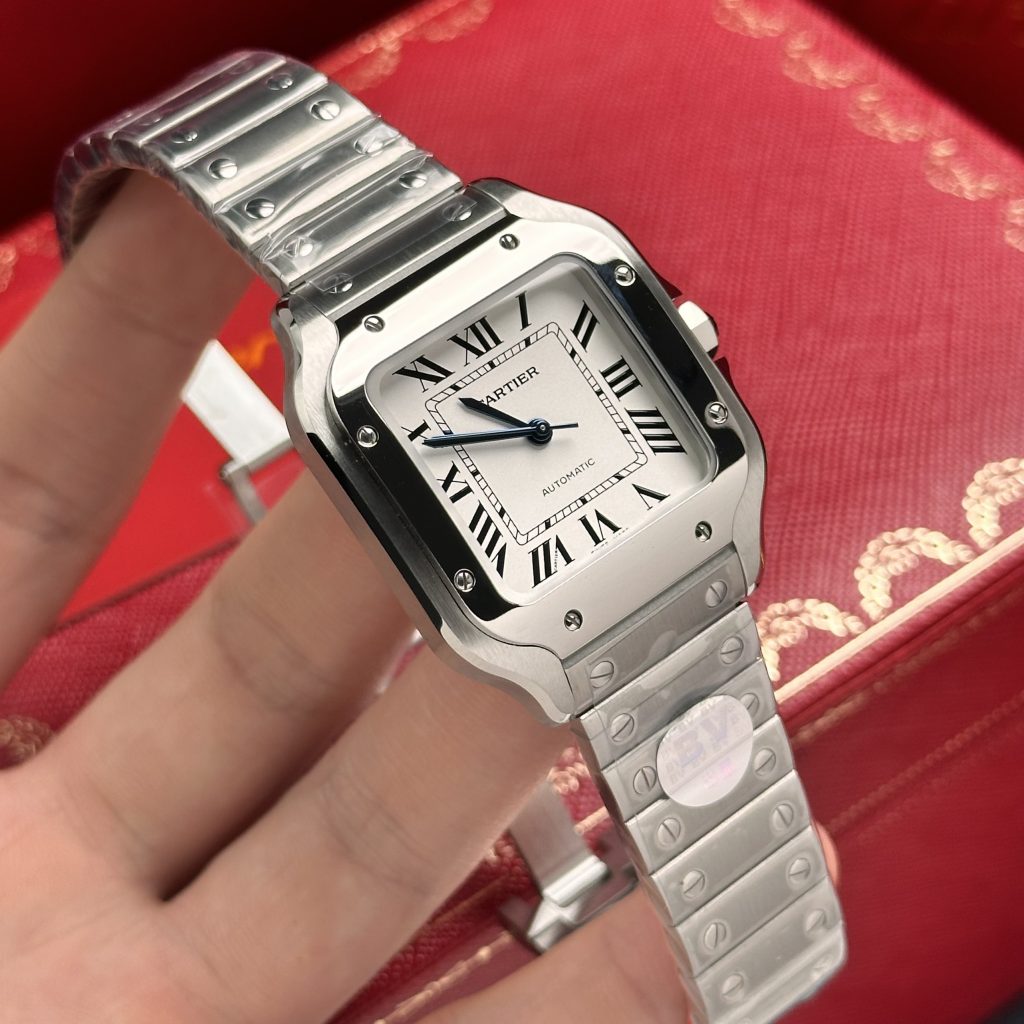 Cartier Santos WSSA0010 Best Replica Watches White Dial BV Factory 35mm (6)
