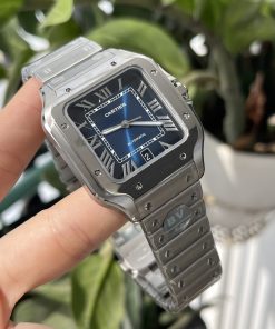 Cartier Santos WSSA0013 Replica Watches Best Quality Blue BVF (9)