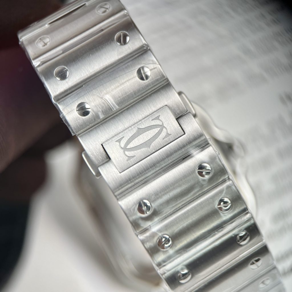 Cartier Santos WSSA0018 Replica Watches White Dial BV Factory (3)