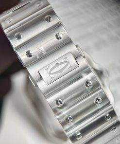 Cartier Santos WSSA0018 Replica Watches White Dial BV Factory (3)