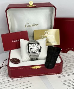 Cartier Santos WSSA0018 Replica Watches White Dial BV Factory (3)