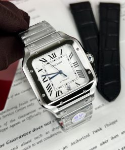 Cartier Santos WSSA0018 Replica Watches White Dial BV Factory (3)