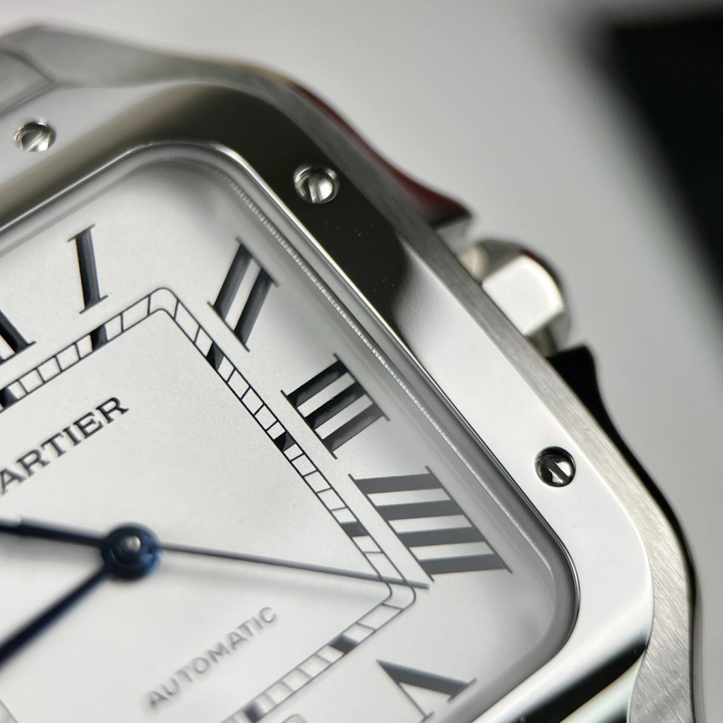 Cartier Santos WSSA0018 Replica Watches White Dial BV Factory (3)