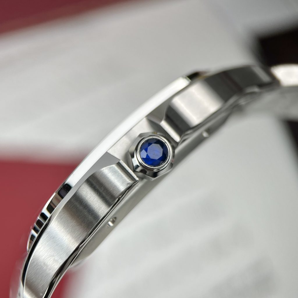 Cartier Santos WSSA0018 Replica Watches White Dial BV Factory (3)