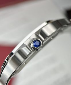 Cartier Santos WSSA0018 Replica Watches White Dial BV Factory (3)