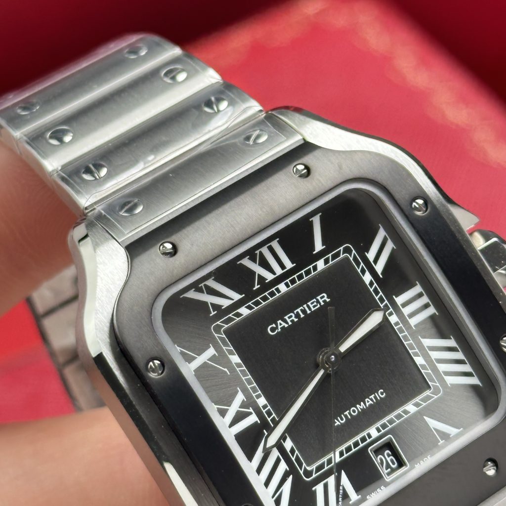 Cartier Santos WSSA0037 Replica Watches Gray Dial BV Factory 39 (1)