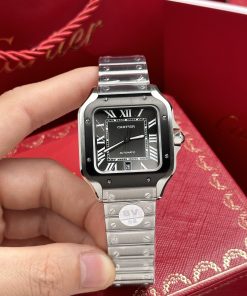 Cartier Santos WSSA0037 Replica Watches Gray Dial BV Factory 39 (1)