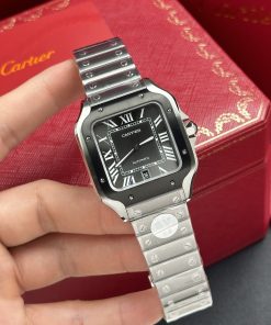 Cartier Santos WSSA0037 Replica Watches Gray Dial BV Factory 39 (1)