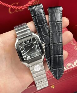 Cartier Santos WSSA0037 Replica Watches Gray Dial BV Factory 39 (1)