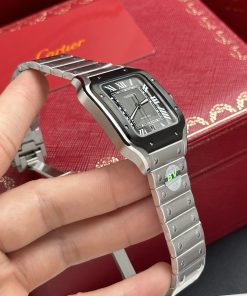 Cartier Santos WSSA0037 Replica Watches Gray Dial BV Factory 39 (1)