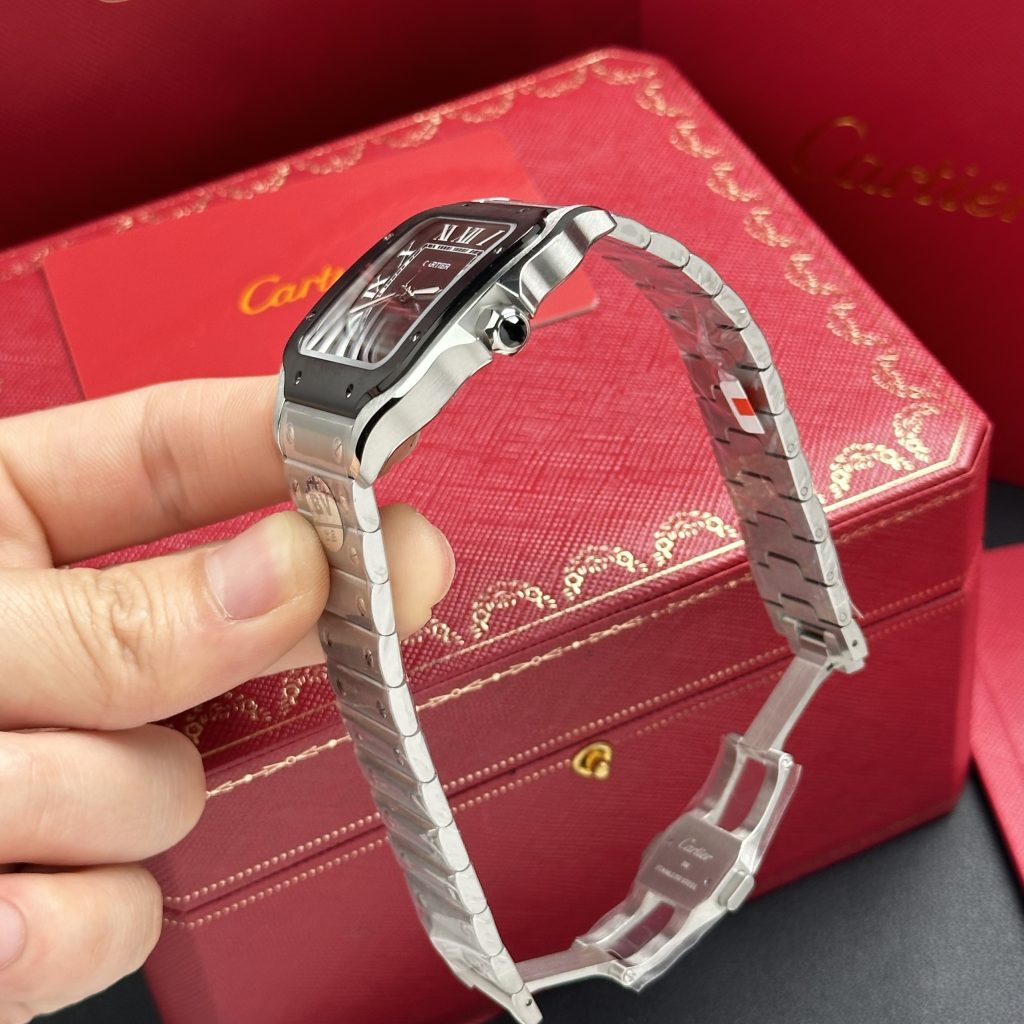 Cartier Santos WSSA0037 Replica Watches Gray Dial BV Factory 39 (1)