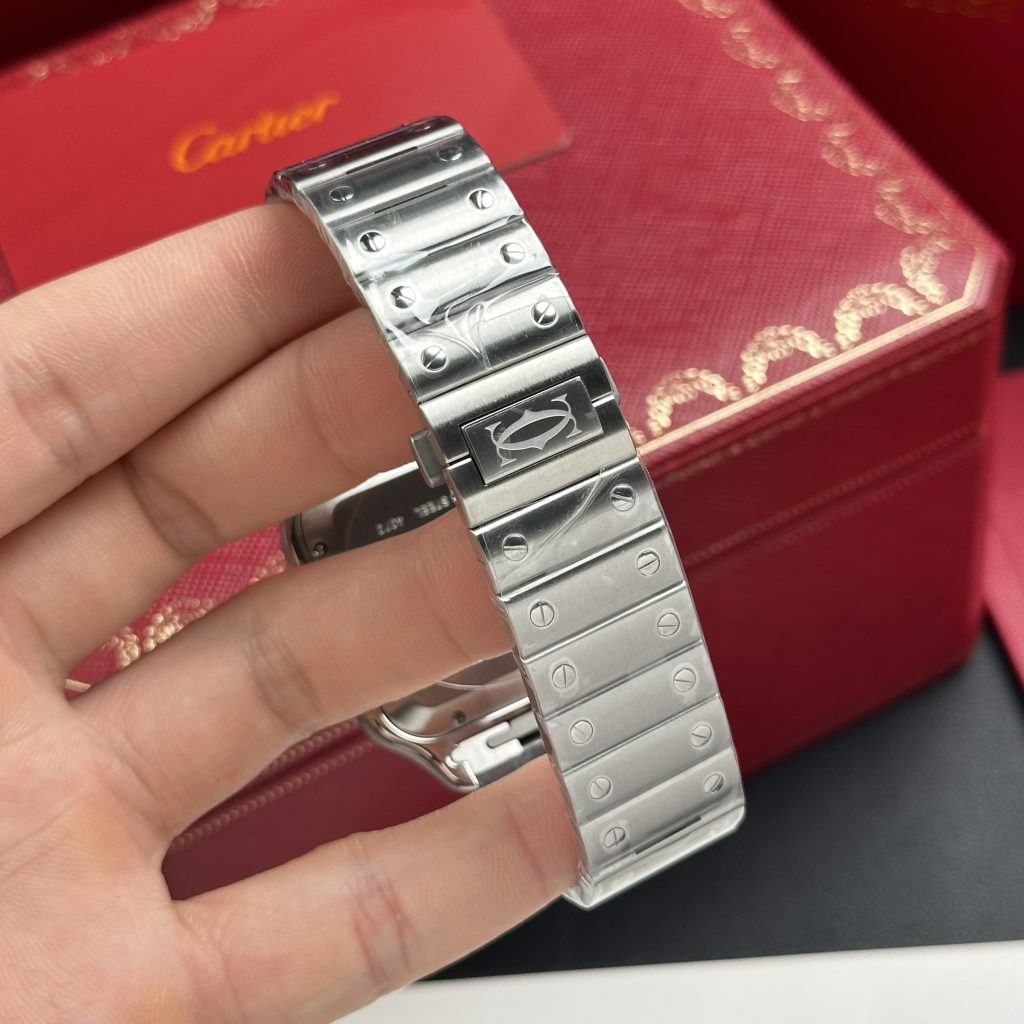 Cartier Santos WSSA0037 Replica Watches Gray Dial BV Factory 39 (1)