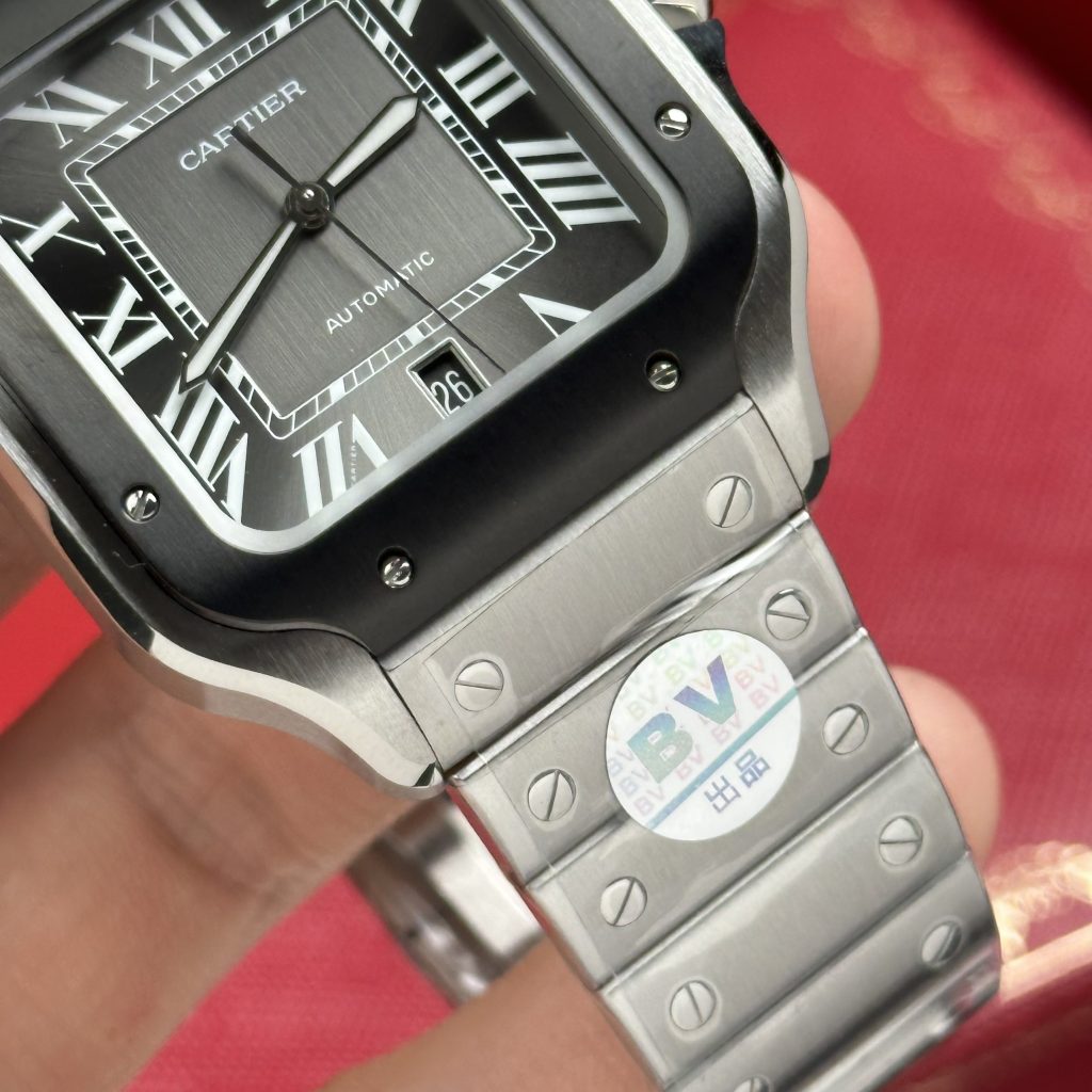 Cartier Santos WSSA0037 Replica Watches Gray Dial BV Factory 39 (1)