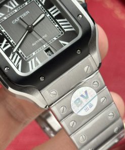 Cartier Santos WSSA0037 Replica Watches Gray Dial BV Factory 39 (1)