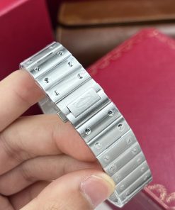 Cartier Santos WSSA0062 Replica Watches Best Quality Green Dial BV Factory (3)