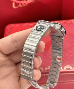 Cartier Santos WSSA0063 Blue Dial Replica Watches 35mm (1)