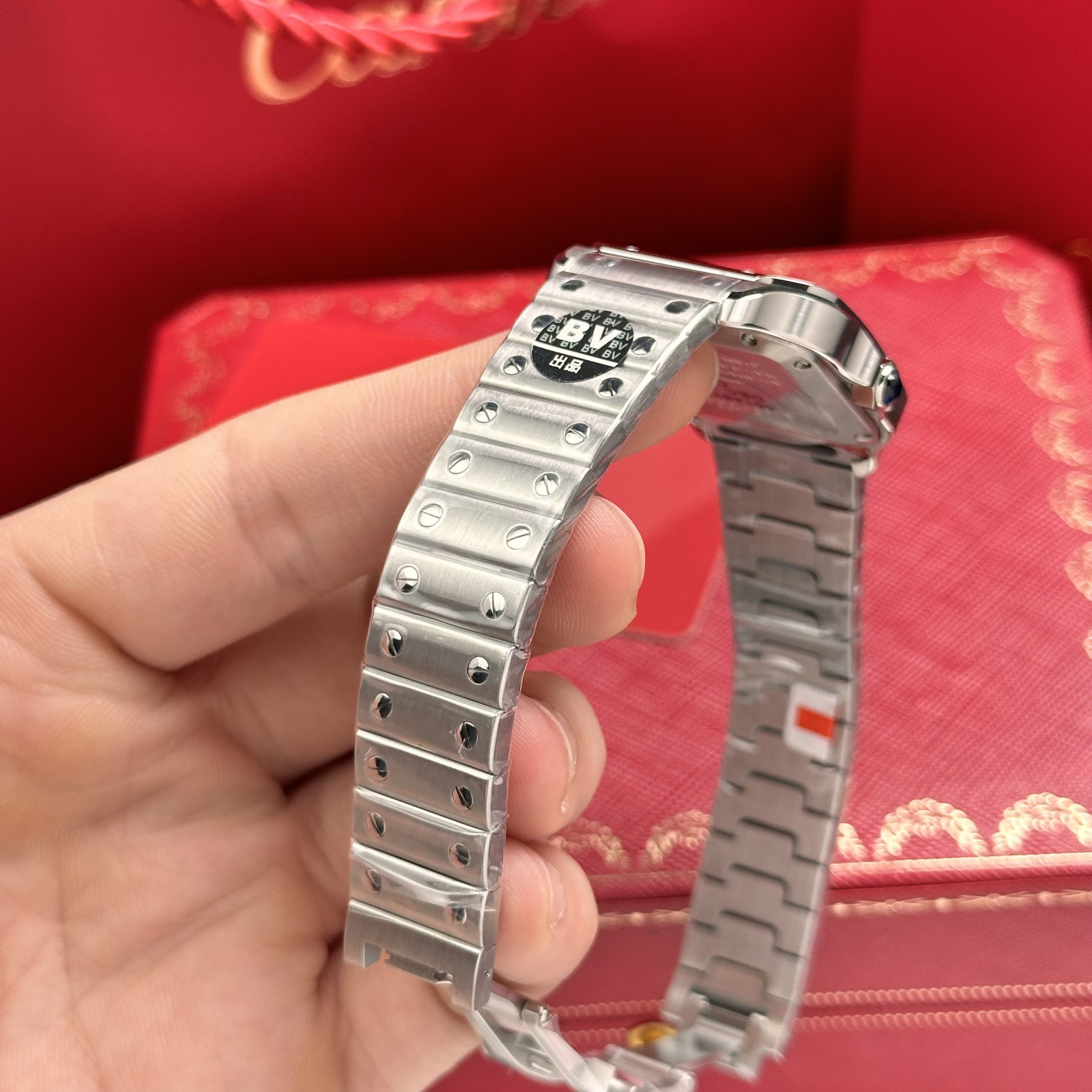 Cartier Santos WSSA0063 Blue Dial Replica Watches 35mm (5) Cartier Santos WSSA0063 Blue Dial Replica Watches 35mm (1)