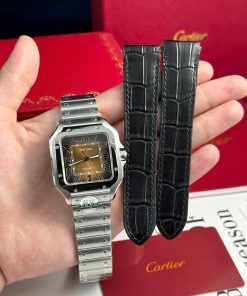 Cartier Santos WSSA0064 Brown Dial Best Replica Watch BV Factory 39 (1)