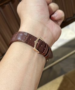 Cartier Santos de Carter Replica Watches Brown Leather Swiss Quartz (4)