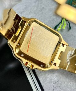 Cartier Santos de Cartier Full Diamonds Replica Watches (1)