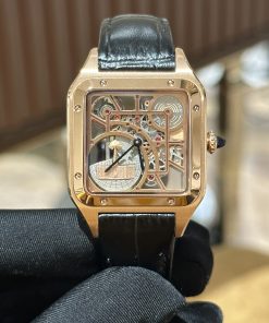 Cartier Santos de Cartier Replica Watches Rose Gold (2)