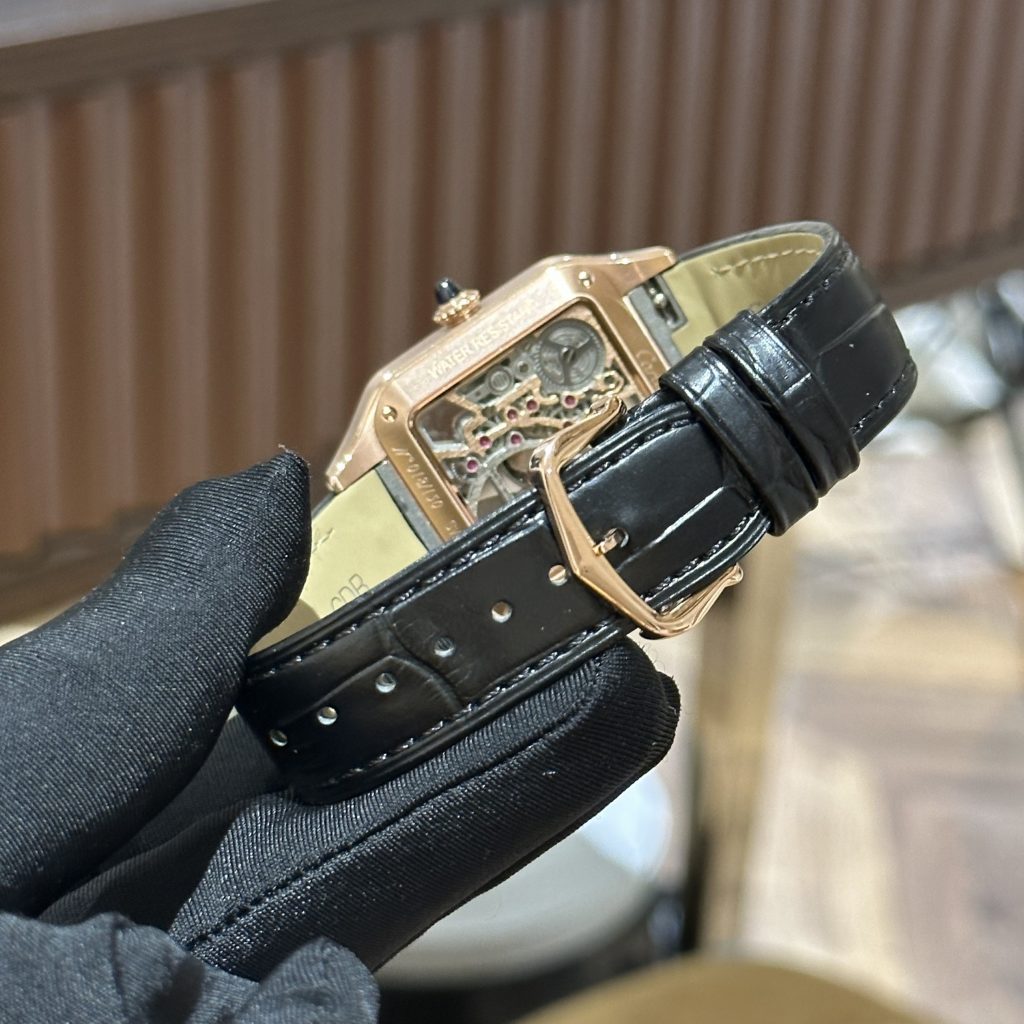 Cartier Santos de Cartier Replica Watches Rose Gold (2)