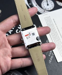 Cartier Tank Solo Extra-Large Model Automatic Black Leather Watch 31x41mm (2)