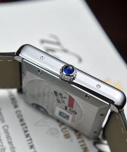 Cartier Tank Solo Extra-Large Model Automatic Black Leather Watch 31x41mm (2)