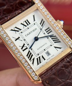 Cartier Tank Solo Extra-Large Model Best Replica Brown Leather Watch (1)
