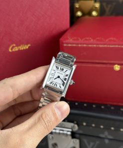 Cartier Tank Solo Replica Watches Roman Numeral Pile Dial AF Factory 22.5×33 (1)