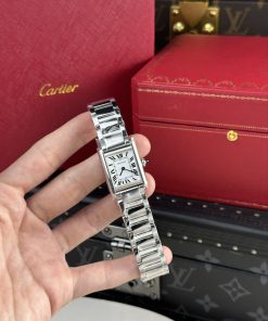 Cartier Tank Solo Replica Watches Roman Numeral Pile Dial AF Factory 22.5×33 (1)