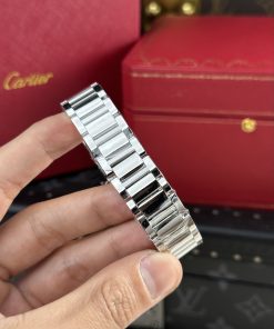 Cartier Tank Solo Replica Watches Roman Numeral Pile Dial AF Factory 22.5×33 (1)