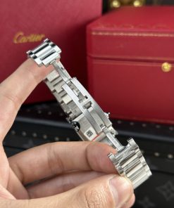 Cartier Tank Solo Replica Watches Roman Numeral Pile Dial AF Factory 22.5×33 (1)
