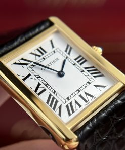 Cartier Tank Solo Yellow Gold Best Replica Watch Quartz Movement (1)