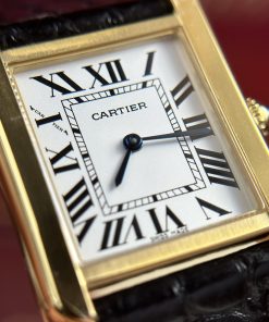 Cartier Tank Solo Yellow Gold Best Replica Watch Quartz Movement (1)