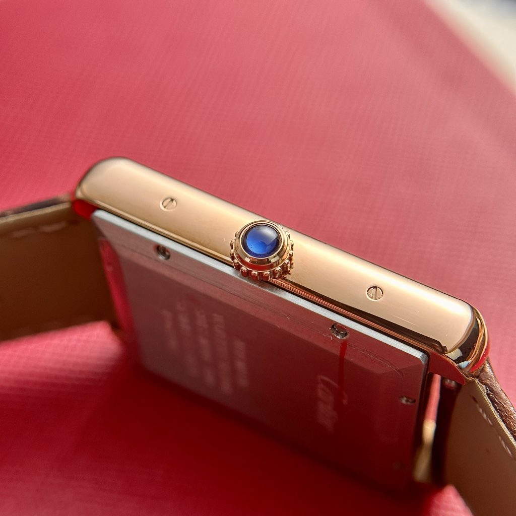 Cartier Tank W5200026 Replica Watches Rose Gold Brown Leather 31x41mm (1)